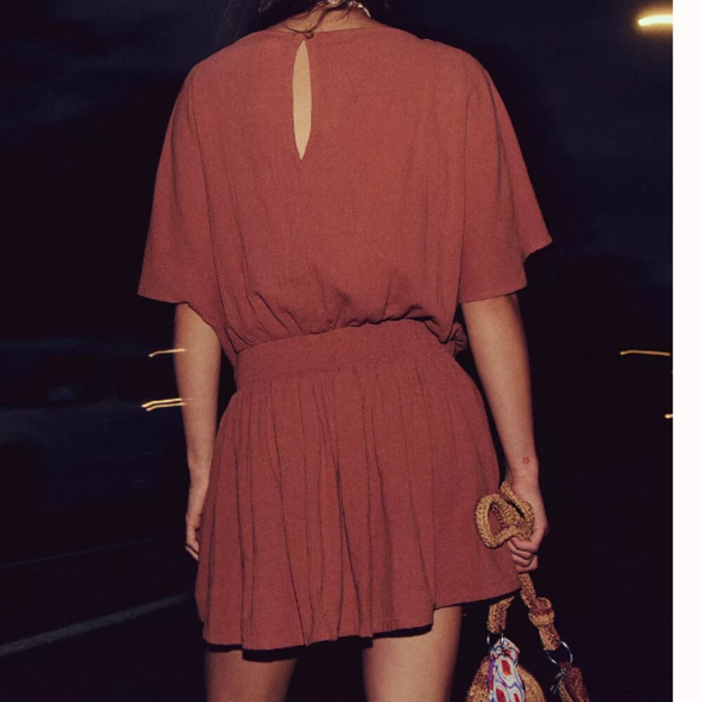 Free People NWT Sutton Mini Dress, M - Picture 3 of 8